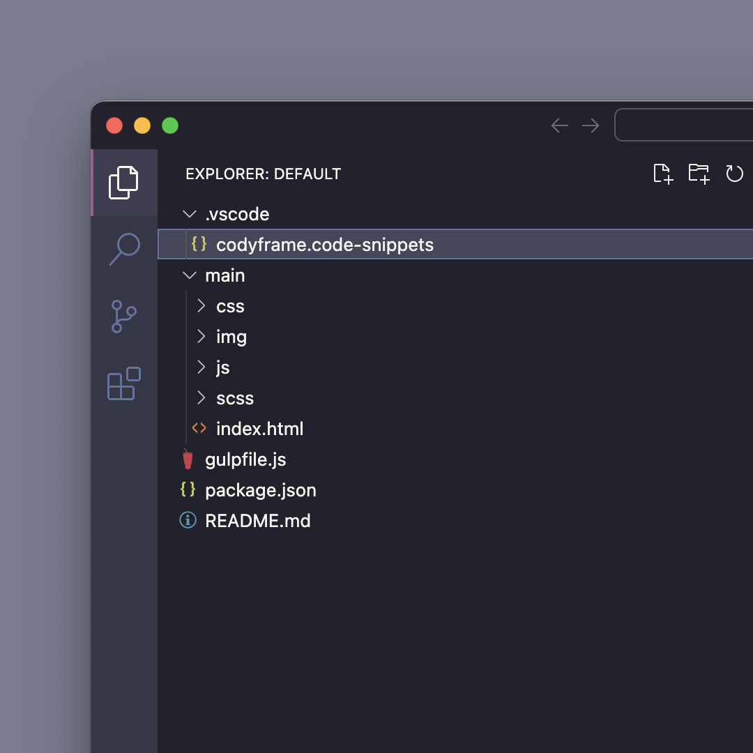 VS Code snippets preview