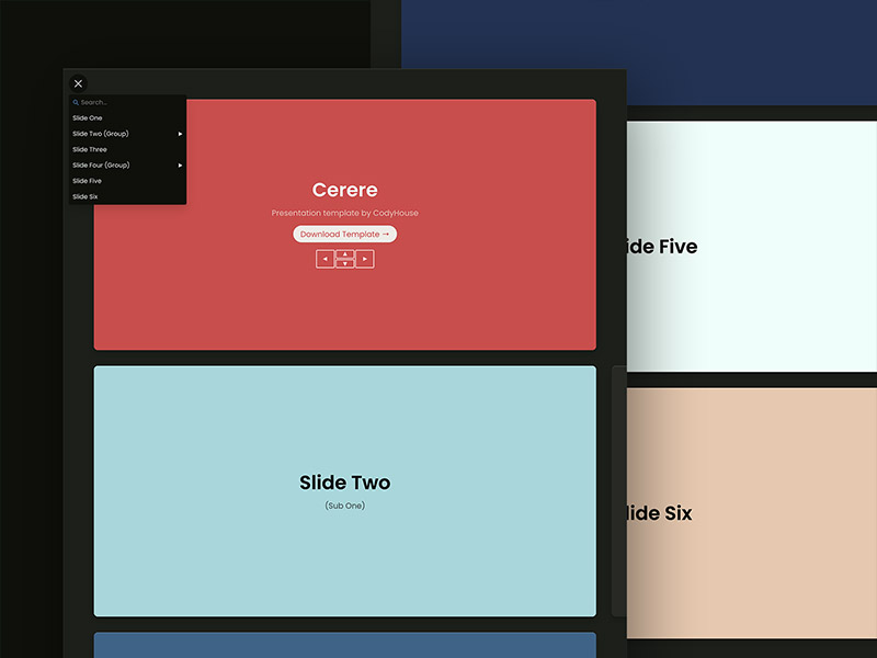 Cerere - HTML, CSS, JS Template