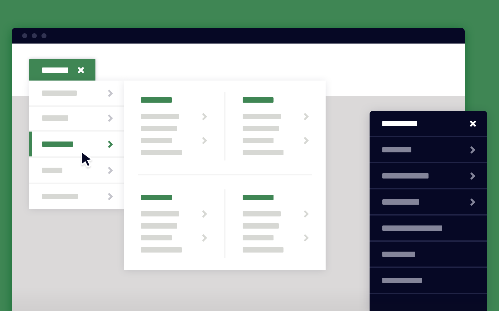 css drop down navigation menu