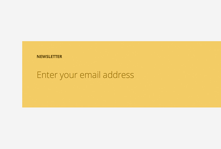 Responsive Newsletter Form