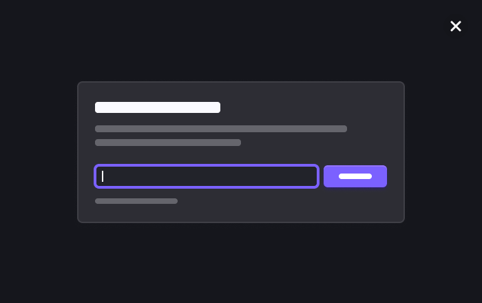 Modal Form preview