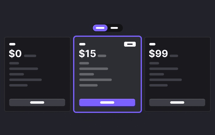 Pricing Table preview