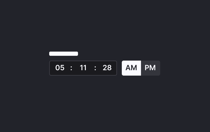 Time Picker preview