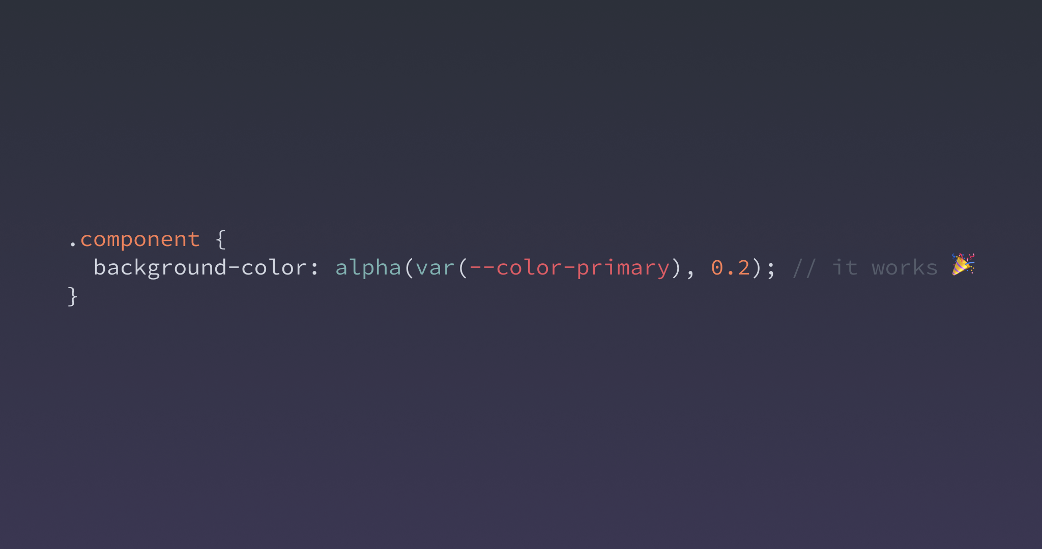 Using color-mix() to create opacity variants