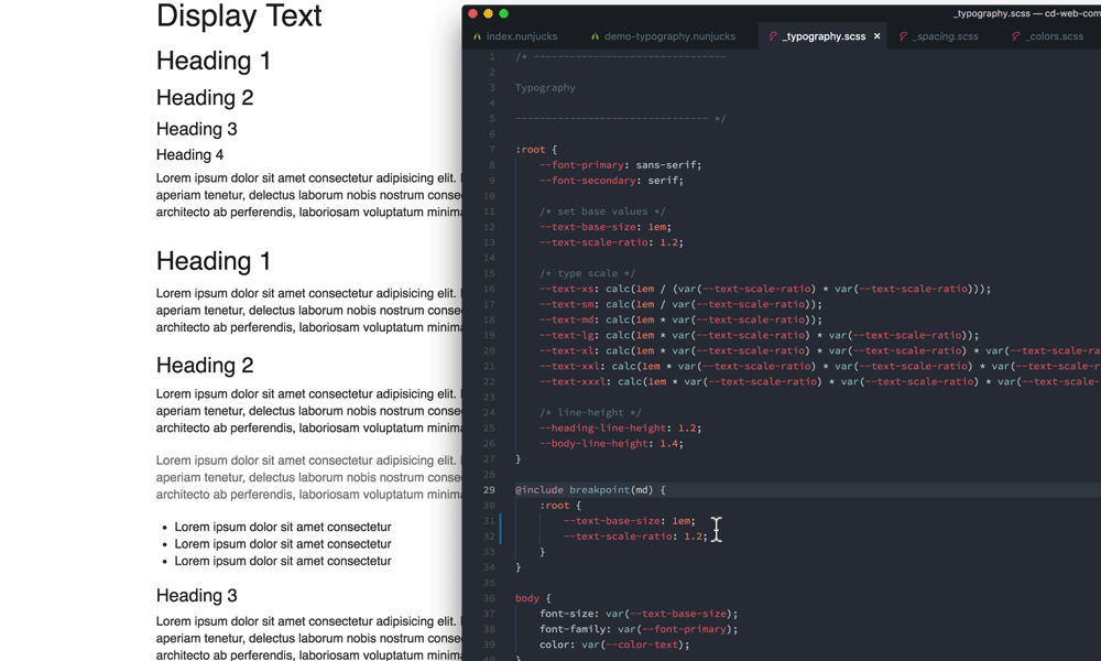 Typography system