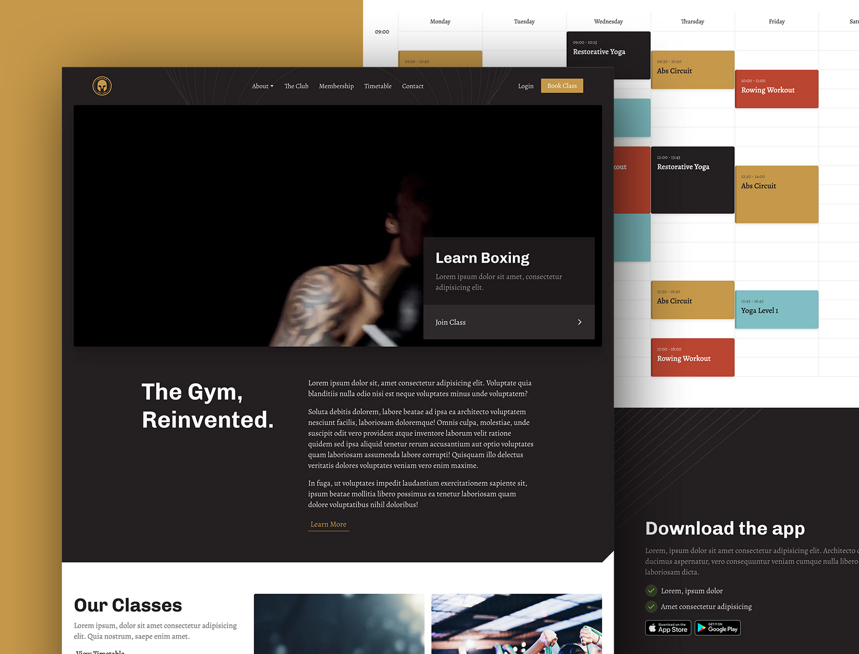 Saturno - A premium HTML, CSS, vanilla JS, gym template created by the CodyHouse team.